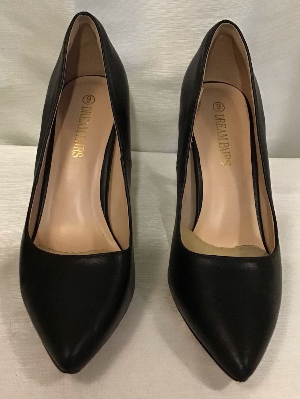 Dream Pairs Black Pointed-Toe Stiletto Pumps
